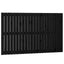 sengegavl 140x3x90 cm massivt fyrretræ sort