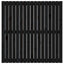 sengegavl 108x3x110 cm massivt fyrretræ sort