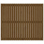 sengegavl 127,5x3x110 cm massivt fyrretræ gyldenbrun