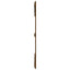 sengegavl 166x3x110 cm massivt fyrretræ gyldenbrun