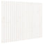 sengegavl 140x3x110 cm massivt fyrretræ hvid