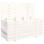 opbevaringskasse 91x40,5x42 cm massivt fyrretræ hvid