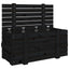 opbevaringskasse 91x40,5x42 cm massivt fyrretræ sort