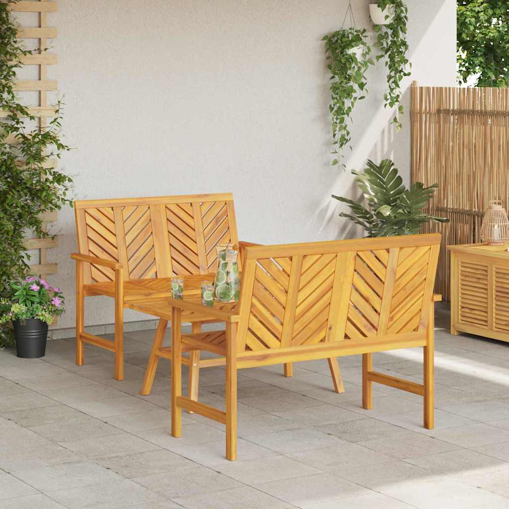 Have lounge sæt 3 pcs Brun Massivt Akacietræ