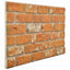 Vægpaneler 10 pcs Mursten 100 x 50 cm EPS Skum