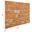 Vægpaneler 10 pcs Mursten 100 x 50 cm EPS Skum