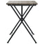 foldbart bistrobord 55x54x71 cm polyrattan grå