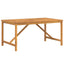 havebord 150x90x74 cm massivt akacietræ