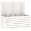 havekasse 101x50,5x46,5 cm massivt fyrretræ hvid
