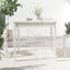 havebord 82,5x82,5x76 cm massivt fyrretræ hvid