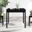 havebord 82,5x82,5x76 cm massivt fyrretræ sort