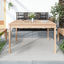 havebord 121x82,5x76 cm massivt fyrretræ