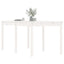 havebord 159,5x82,5x76 cm massivt fyrretræ hvid
