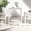 havebord 82,5x82,5x110 cm massivt fyrretræ hvid