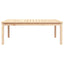 havebord 121x82,5x45 cm massivt fyrretræ
