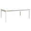 havebord 121x82,5x45 cm massivt fyrretræ hvid
