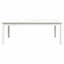 havebord 121x82,5x45 cm massivt fyrretræ hvid