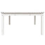 havebord 121x82,5x45 cm massivt fyrretræ hvid