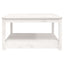havebord 82,5x82,5x45 cm massivt fyrretræ hvid