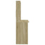 skrivebord med hylder 102x45x148 cm konstrueret træ sonoma-eg