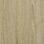skrivebord m. skuffer 102x50x76 cm konstrueret træ sonoma-eg