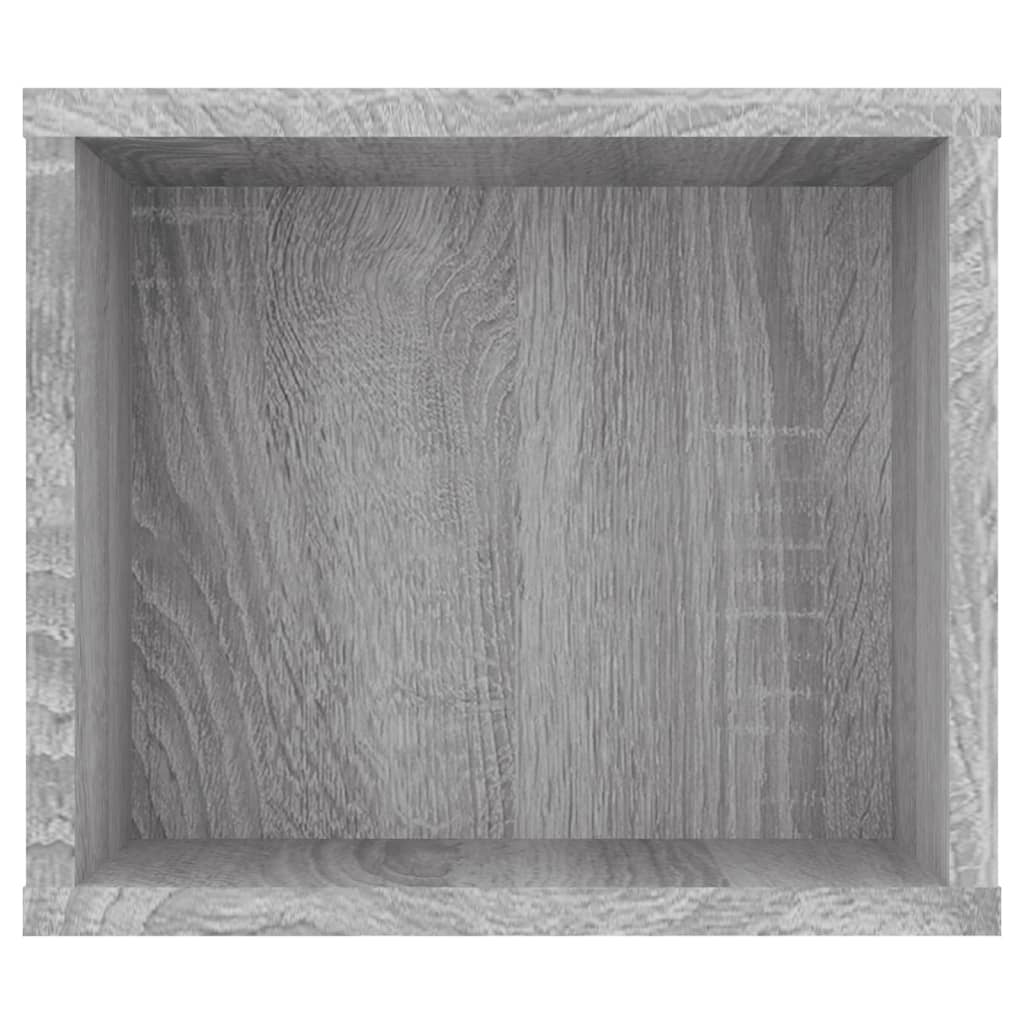 væghængt tv-bord 100x30x26,5 cm konstrueret træ grå sonoma-eg