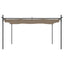 pergola med sammenrulleligt tag 395x292x230 cm gråbrun