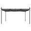 pergola med sammenrulleligt tag 395x292x230 cm antracitgrå