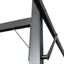 pergola med sammenrulleligt tag 395x292x230 cm antracitgrå