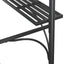 grillpavillon med sidehylder 220x115x230 cm stål antracitgrå