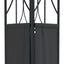 pavillon med tag 400x300x270 cm stål antracitgrå