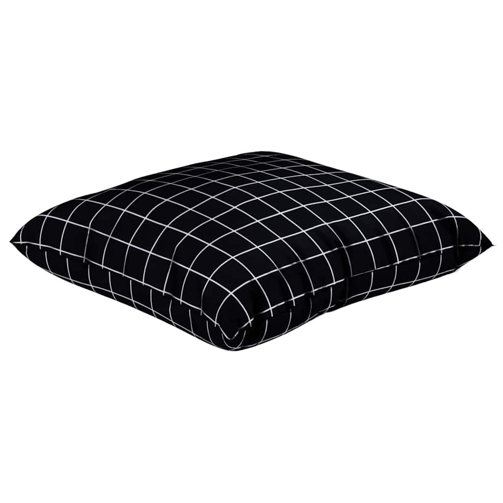 Scatter Puder Ternet 4 pcs Sort Tjek 40 x 40 cm Polyesterstof