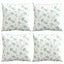 Scatter Puder Blad 4 pcs Bladmønster 40 x 40 cm Polyesterstof