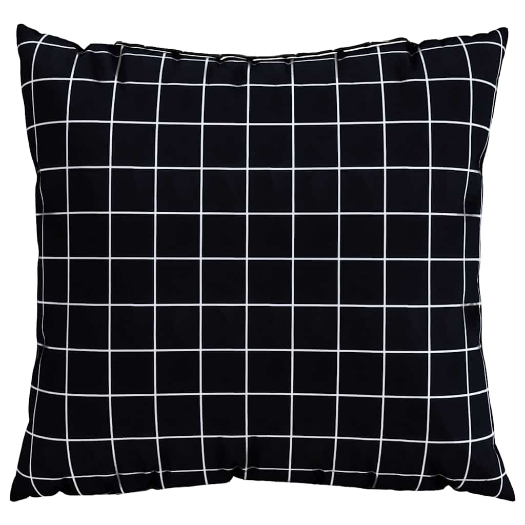 Scatter Puder Ternet 4 pcs Sort Tjek 50 x 50 cm Polyesterstof