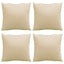 sofapuder 4 stk. 60x60 cm stof beige