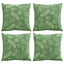 Scatter Puder Blad 4 pcs Bladmønster 60 x 60 cm Polyesterstof