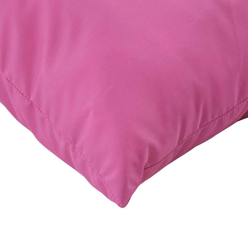 Scatter Puder Ensfarvet 4 pcs Lyserød 60 x 60 cm Polyesterstof