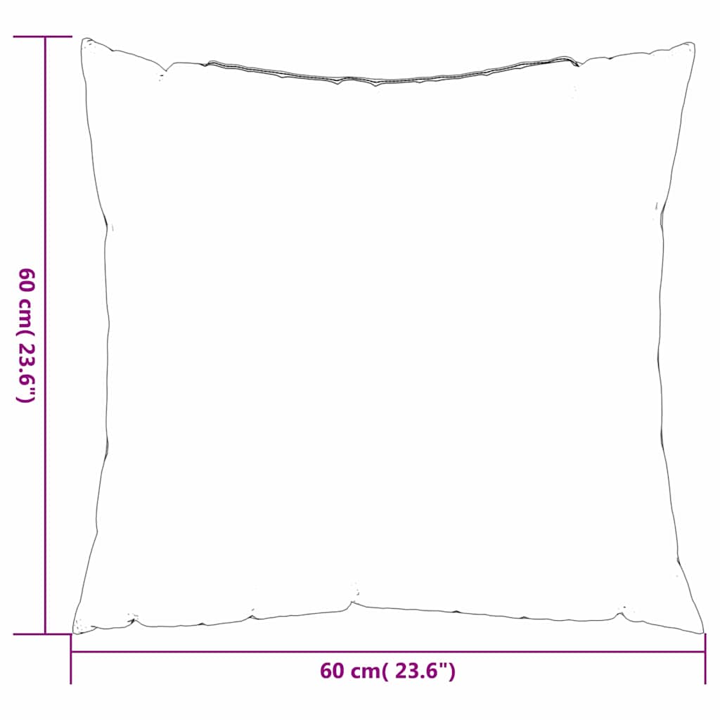 Scatter Puder Ensfarvet 4 pcs Lyserød 60 x 60 cm Polyesterstof