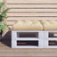 pallehynde 50x50x12 cm stof beige