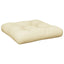 pallehynde 60x60x12 cm stof cremefarvet