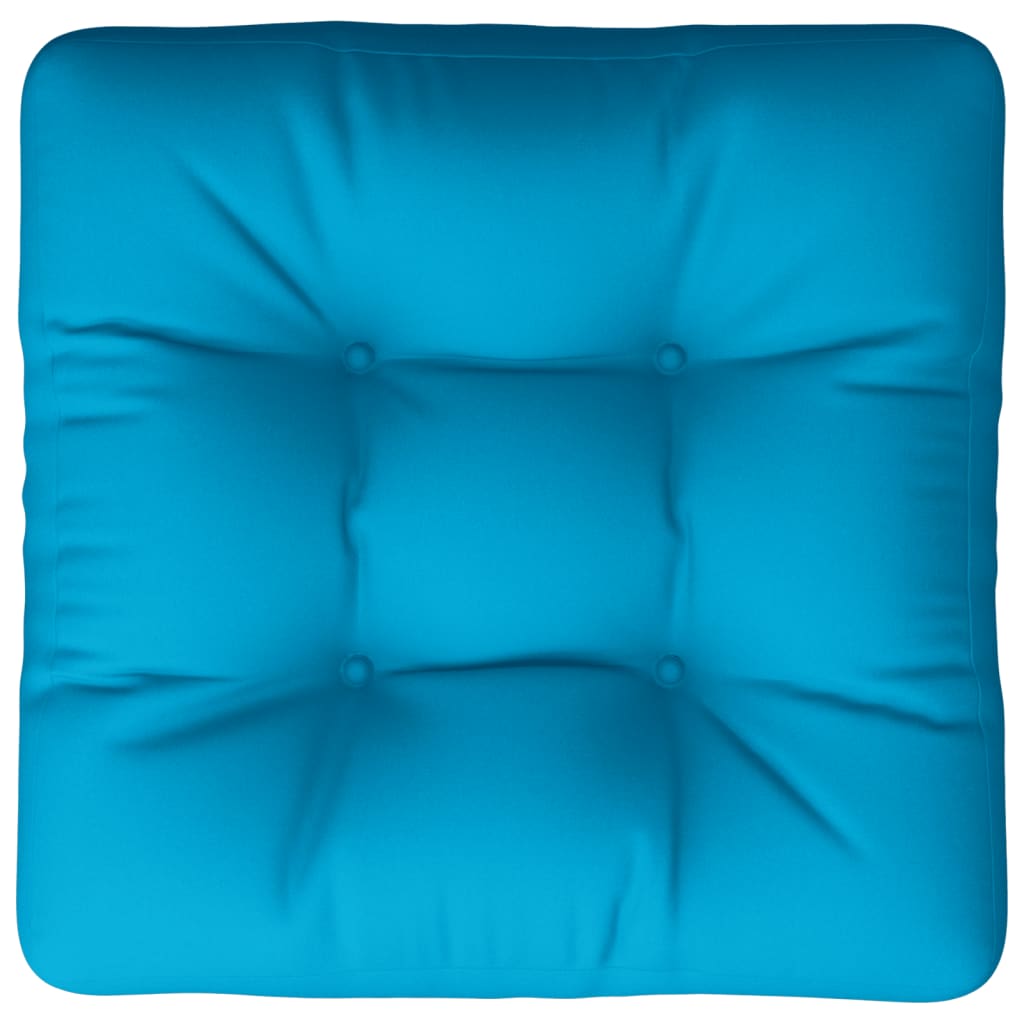 pallehynde 60x60x12 cm stof blå