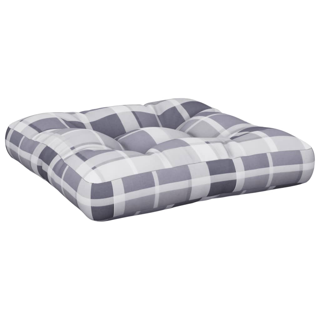 pallehynde 60x60x12 cm stof gråternet