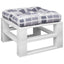pallehynde 60x60x12 cm stof gråternet