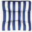 pallehynde 60x60x12 cm stof stribet blå og hvid