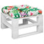 pallehynde 60x60x12 cm stof flerfarvet