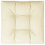 pallehynde 70x70x12 cm stof cremefarvet