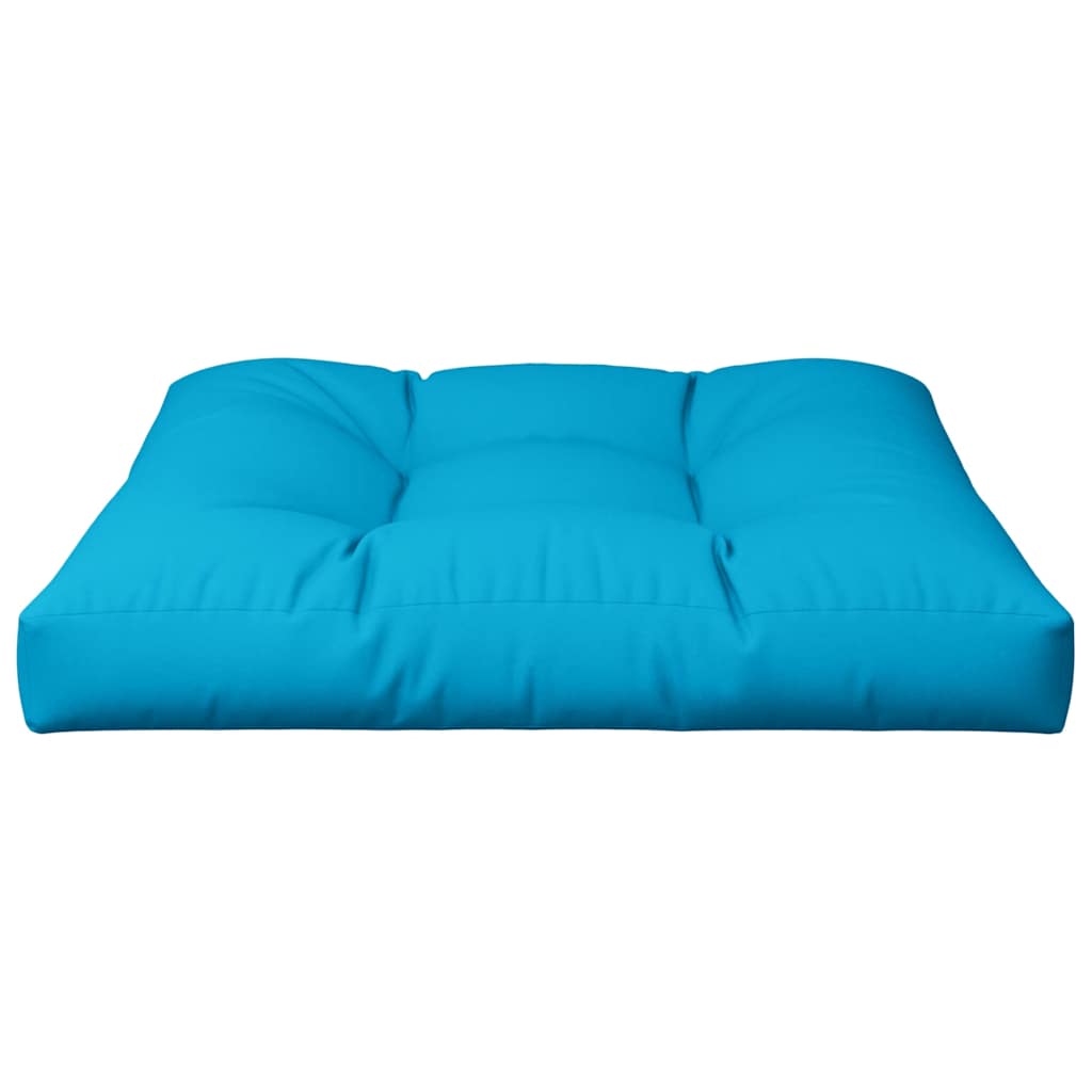 pallehynde 70x70x12 cm stof blå