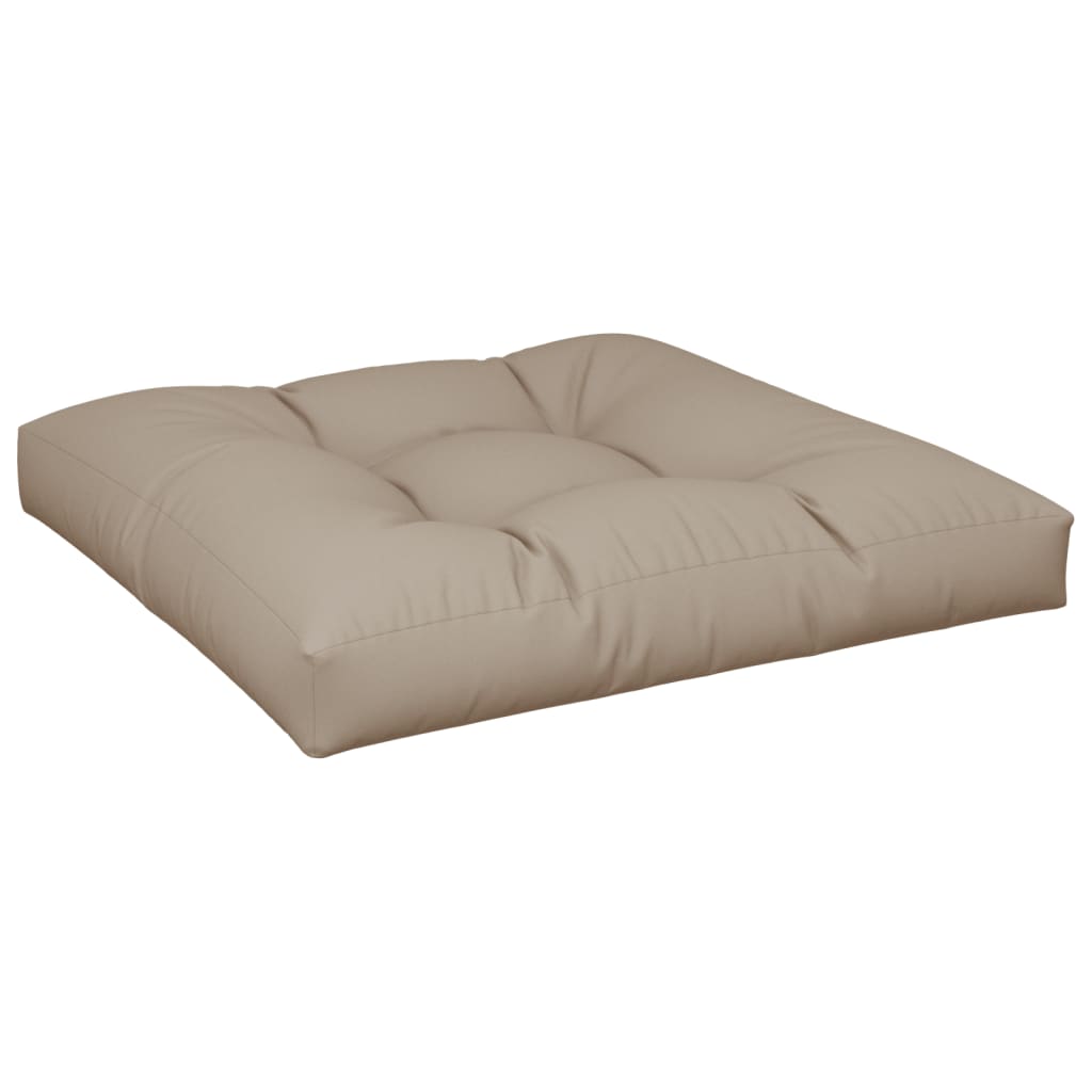 pallehynde 70x70x12 cm stof gråbrun