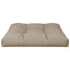 pallehynde 70x70x12 cm stof gråbrun