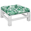 hynde til pallesofa 70x70x12 cm bladmønster